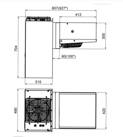 Холодильный моноблок Polair MM109S