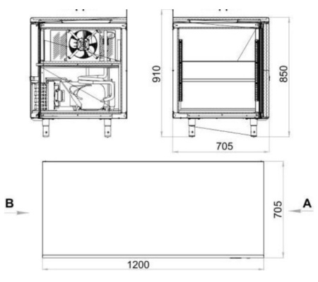 Морозильный стол Polair TB2GN-G