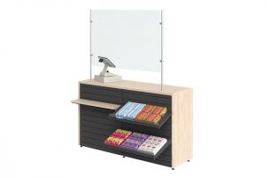 Защита кассира Cryspi (экран L=1000, H=1000 мм) Защита кассира Cryspi (экран L=1000, H=1000 мм)