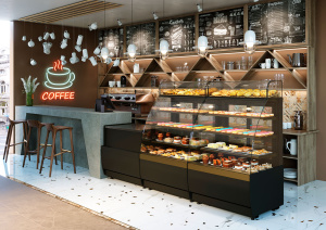 Кондитерская витрина Carboma K70 VV 1,3-1 STANDARD (версия 2.0) 9005