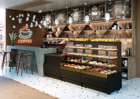 Кондитерская витрина Carboma K70 VV 0,9-1 STANDARD (версия 2.0) 9005