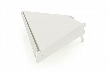 Полка ECO_LINE угл внеш, G=370, с кроншт Полка ECO_LINE угл внеш, G=370, с кроншт