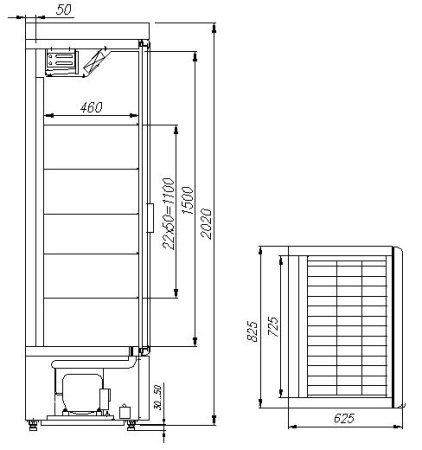Шкаф холодильный Carboma R560 Св