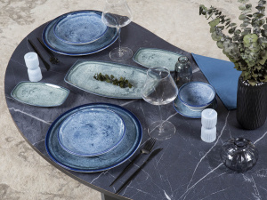 Блюдо KUTAHYA CORENDON Blue Stone BNBOH36KY890003, 36x21 см Блюдо KUTAHYA CORENDON Blue Stone BNBOH36KY890003, 36x21 см