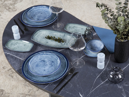 Блюдо KUTAHYA CORENDON Blue Stone BNBOH33KY890003/G, 33x19 см