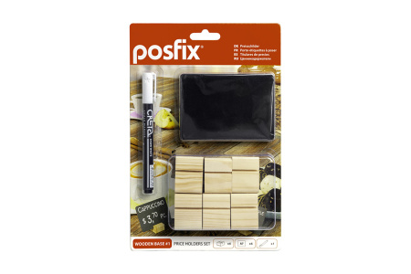 Набор ценникодержателей PosFix WOODEN BASE №1 (202324) Набор ценникодержателей PosFix WOODEN BASE №1 (202324)