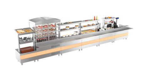 Витрина для холодных закусок ATESY ХВ-1200-02 на линии