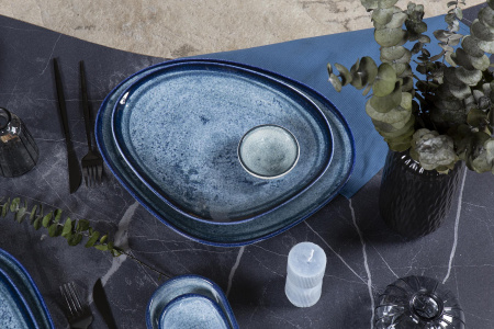 Тарелка плоская KUTAHYA CORENDON Blue Stone BNGLX30DU890003, 30 см