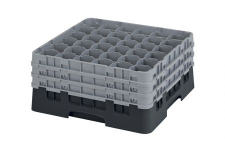 Кассета для бокалов Cambro 36S738 черн./сер.
