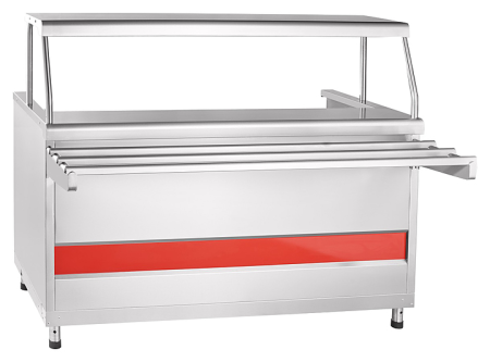 Мармит для первых блюд Abat ПМЭС-70КМ-01 (нерж. столешница, 2 полки)