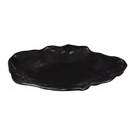 Тарелка плоская KUTAHYA GYOZA Matte Black NRI22DU740170, 22 см