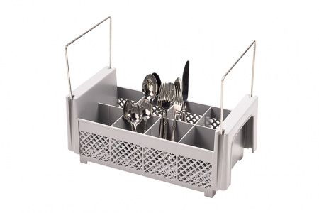 Кассета для столовых приборов Cambro 8FB434 мягк.-сер.