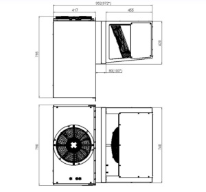 Холодильный моноблок Polair MB328S