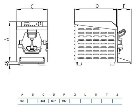 Батч-фризер для мороженого Staf59 HTX200 A Батч-фризер для мороженого Staf59 HTX200 A