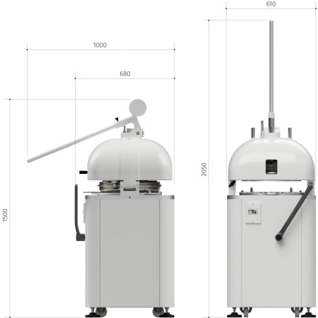 Тестоделитель-округлитель Vitella SPA M 30