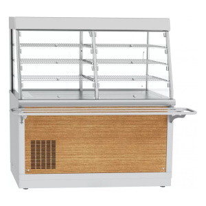 Прилавок-витрина для холодных закусок Abat ПВВ(Н)-70Х-С-03-НШ