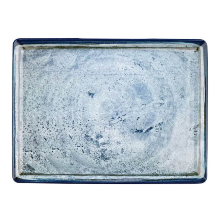 Тарелка плоская KUTAHYA CORENDON Blue Stone BNTAN30x22DU890003/G, 30x22 см