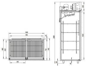 Холодильный шкаф Марихолодмаш Капри 1,12МВ Холодильный шкаф Марихолодмаш Капри 1,12МВ