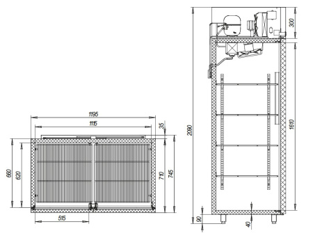 Холодильный шкаф Марихолодмаш Капри 1,12МВ