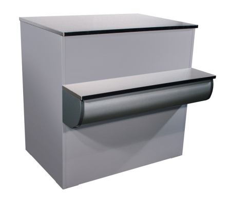 Кассовый прилавок Carboma G95 N 0,9-7 (П-1 Полюс) серый