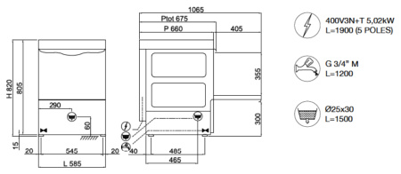 Фронтальная посудомоечная машина Compack PL56E+DP45