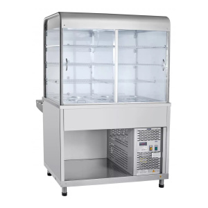 Прилавок-витрина для холодных закусок Abat ПВВ(Н)-70КМ-С-02-НШ (кашир.)