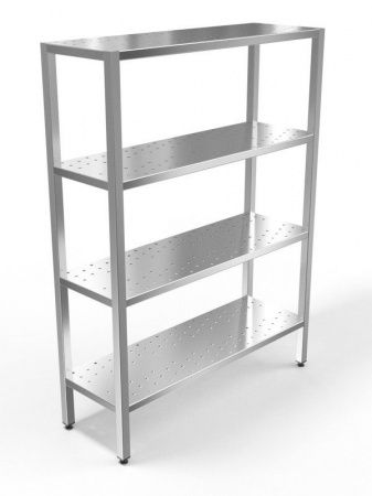 Стеллаж кухонный перфорированный Рест металл Профи СКП 1200/600/1800 П