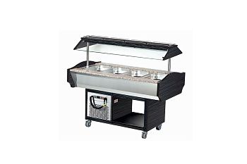 Охлаждаемый салат-бар Eqta SB 4C (Wenge dark brown)