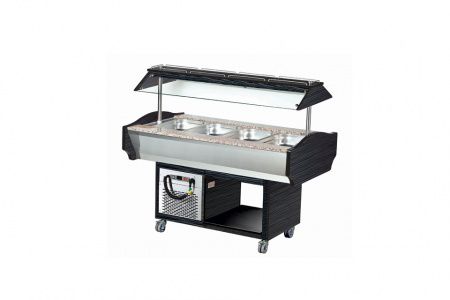 Охлаждаемый салат-бар Eqta SB 4C (Wenge dark brown)