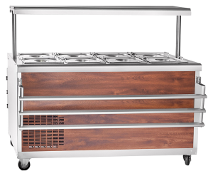 Прилавок для холодных закусок Abat ПВВ(Н)-70ПМ-01-НШ кашир.