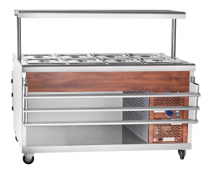 Прилавок для холодных закусок Abat ПВВ(Н)-70ПМ-01-НШ кашир.