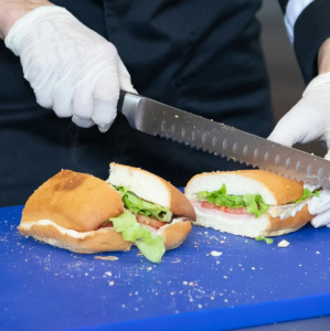 Разделочная доска EKSI 600х400х18 синяя Разделочная доска EKSI 600х400х18 синяя