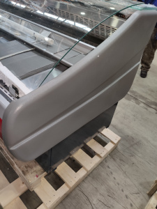 Уцененная универсальная витрина Cryspi ВПСН 0,40-0,92 (Octava SN 1500) (верх3002гл_низ7016гл)