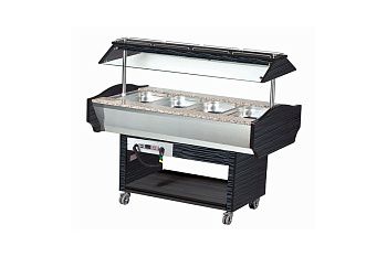 Тепловой салат-бар Eqta SB 4H (Wenge dark brown)