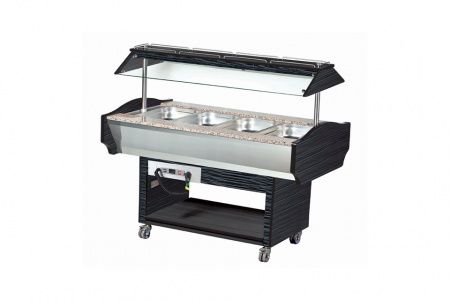 Тепловой салат-бар Eqta SB 4H (Wenge dark brown)