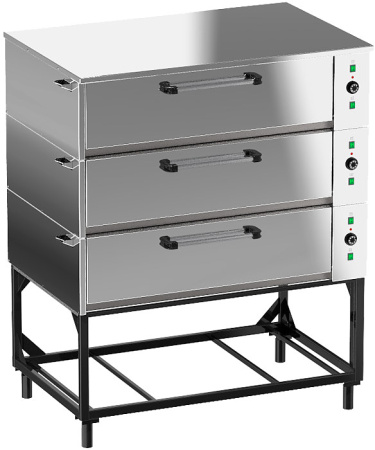 Шкаф жарочно-пекарский Тулаторгтехника ЭШП-3с(у) нерж. сталь