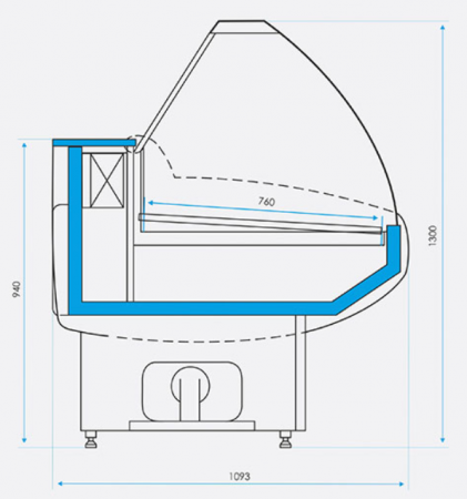 Витрина Криспи Гамма 1500 схема