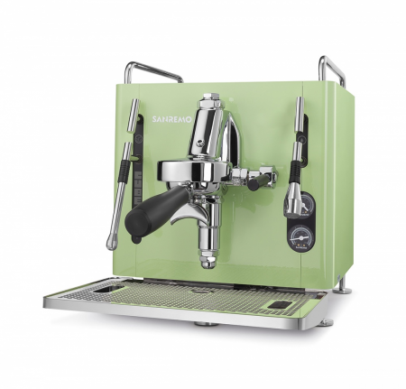 Кофемашина Sanremo Cube V Absolute 1 гр. полуавтомат, зеленая