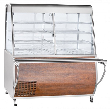 Витрина для холодных закусок Abat ПВВ(Н) 70Т-С-01-НШ кашир.