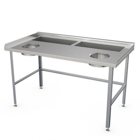 Стол для отходов из нержавеющей стали СО-2 1500х600х870