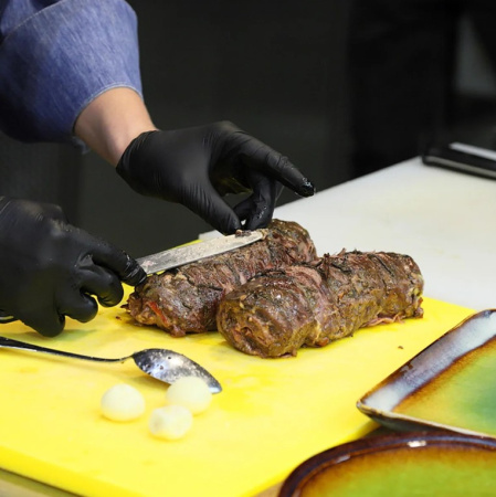 Разделочная доска EKSI 400х300х12 желтая