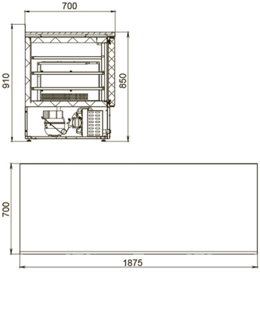 Стол холодильный Polair TMi4GN-G