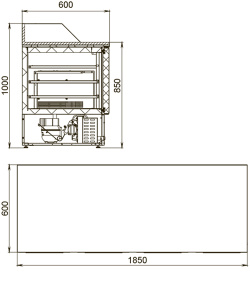 Холодильный стол для пиццы Polair TMi4GNpizza-G Холодильный стол для пиццы Polair TMi4GNpizza-G