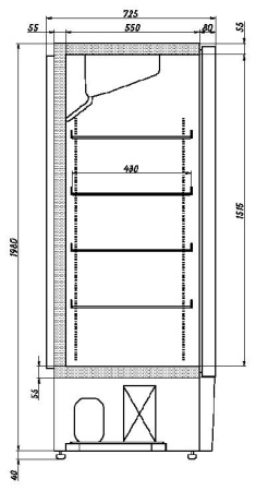 Холодильный шкаф Ариада Рапсодия R700VS