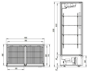 Холодильный шкаф Марихолодмаш Капри 1,12М нержавеющая сталь Холодильный шкаф Марихолодмаш Капри 1,12М нержавеющая сталь