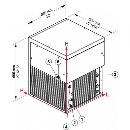 Льдогенератор G 510 габариты