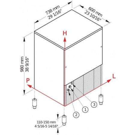 Brema VB 250A габариты