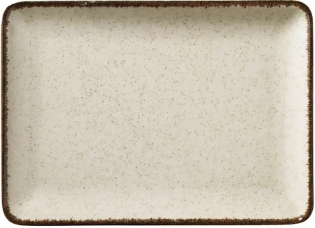 Тарелка KUTAHYA Color-X TAN35X26DU730P02 бежевая, 350х260 мм