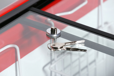 Стекло с замком в ларе Снеж МЛП-250