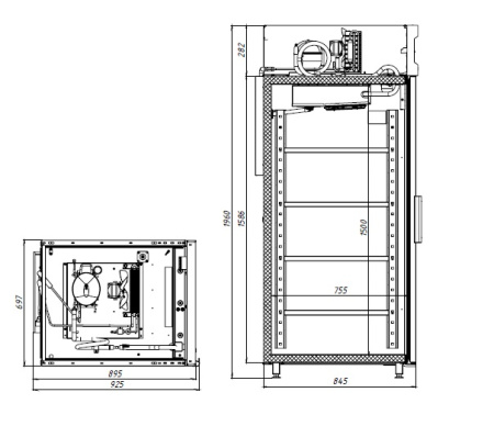 Шкаф холодильный фармацевтический Polair ШХФ-0,7 с опциями
